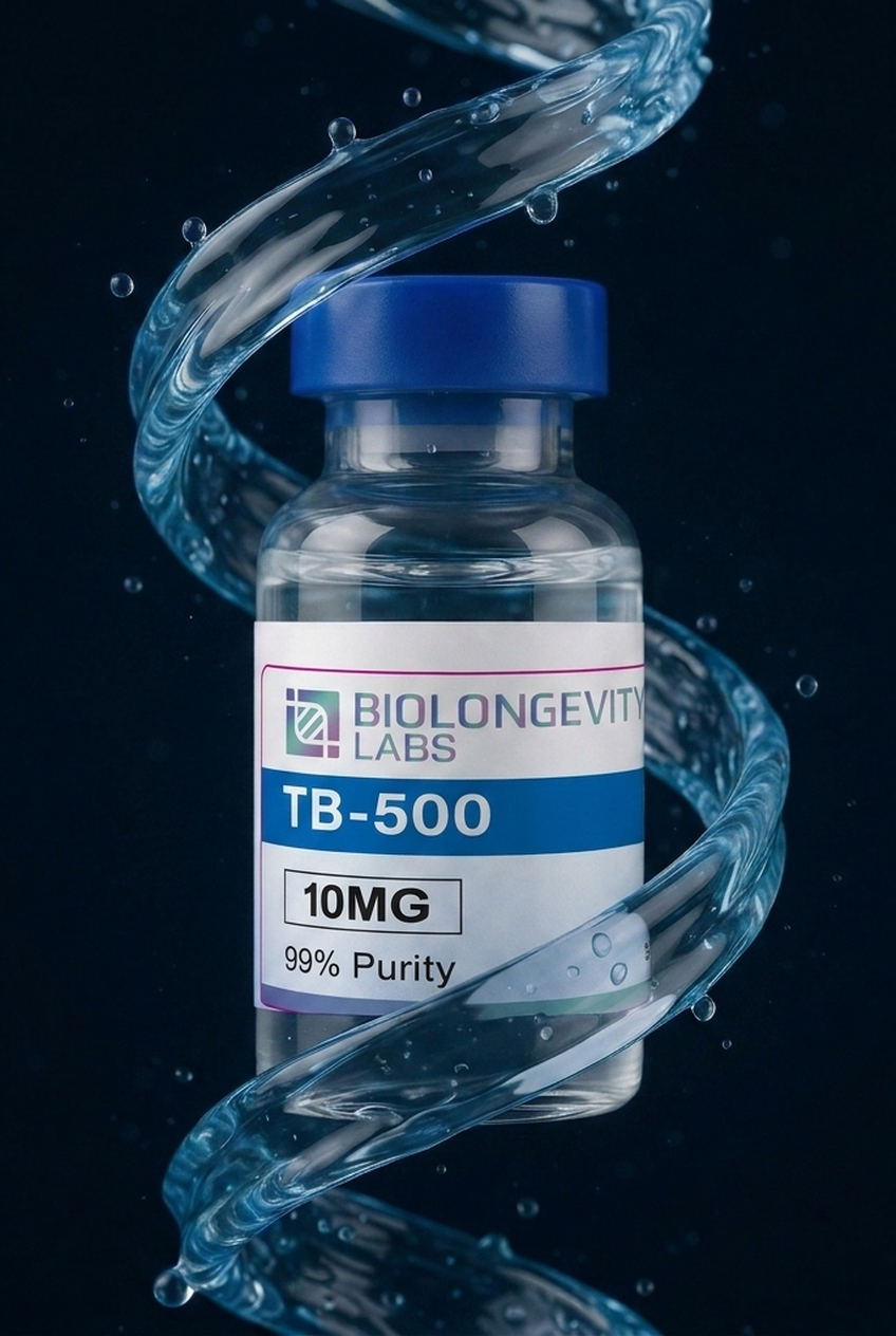 TB-500 — foto de referencia con logo y nombre
